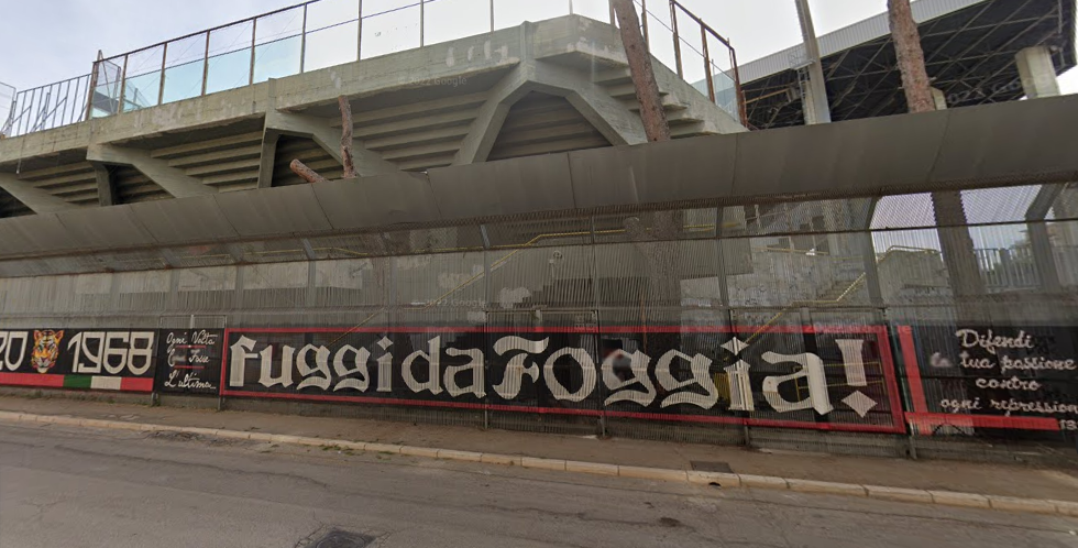 Stadio Pino Zaccheria, immagini da Google Maps