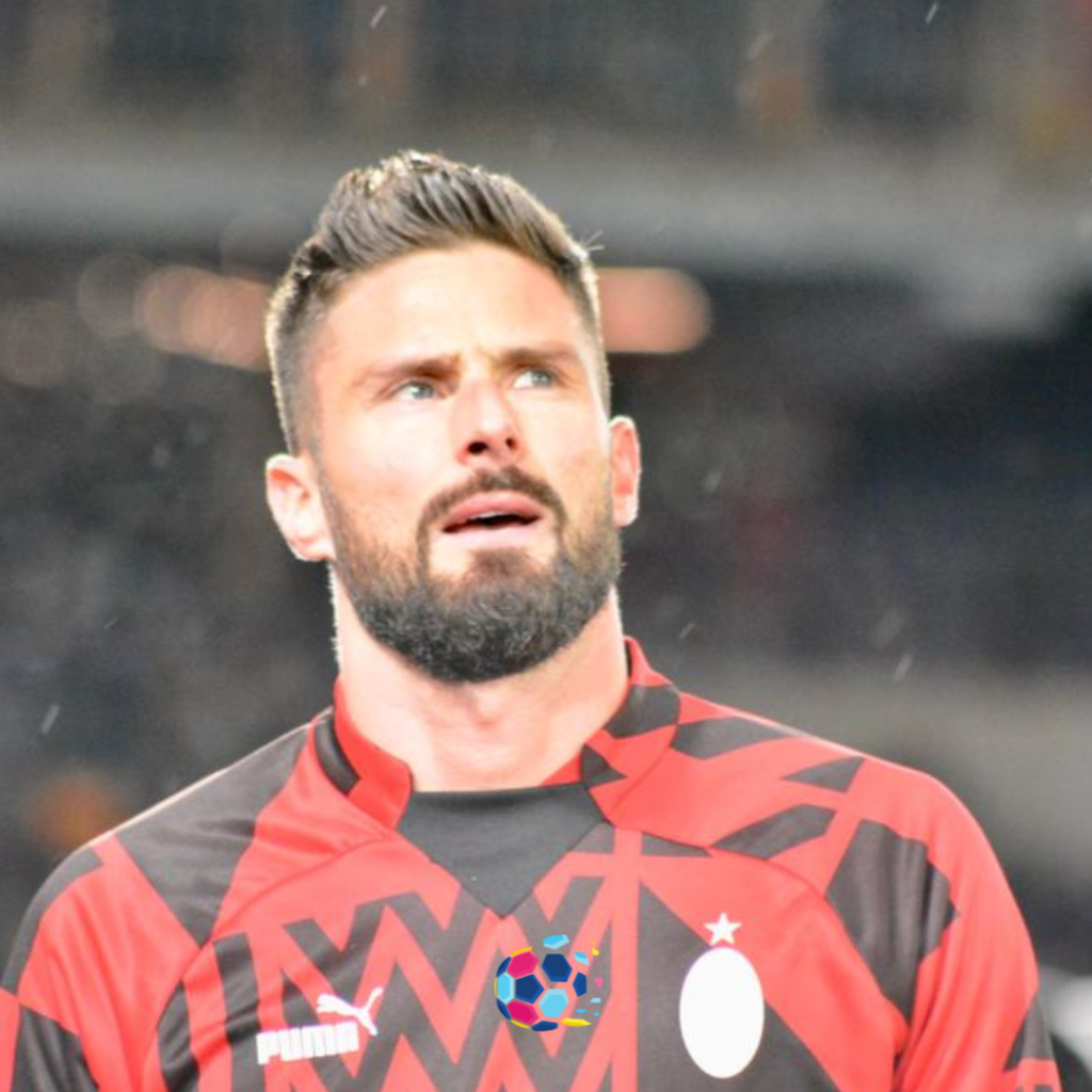 Oliver Giroud, durante Lecce-Milan, crediti: Pasquale Golia