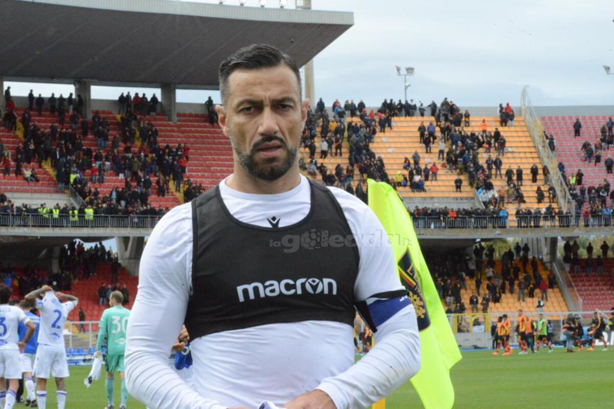 "Cara Sampdoria", la straziante lettera di Quagliarella - Fabio Quagliarella, Lecce-Sampdoria 1-1. Fotografia di Pasquale Golia per lagoleada.it - RIPRODUZIONE RISERVATA