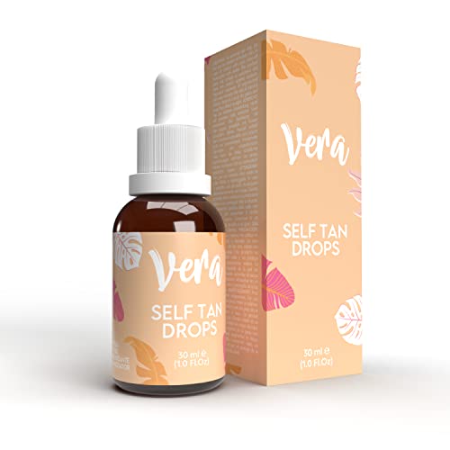 Gocce autoabbronzanti viso di Vera con Acido Ialuronico e DHA