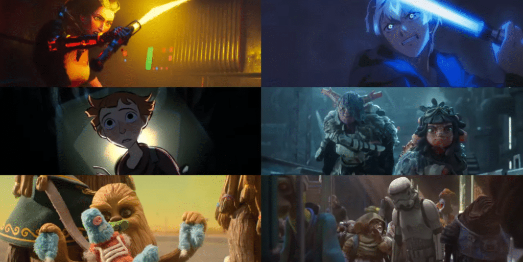 Alcuni spezzoni dai cortometraggi