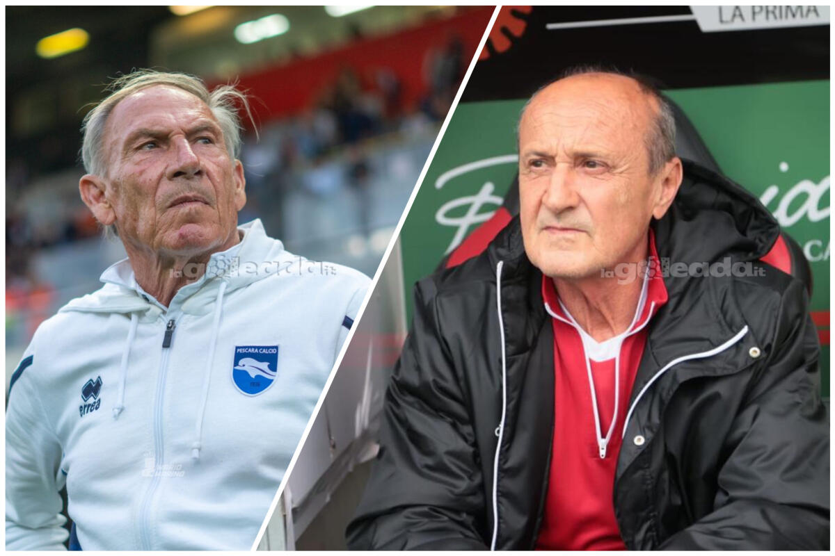 Pescara-Foggia, che storia incredibile! Le cifre del match - A sinistra Zeman, foto di Mario Marino. A destra Delio Rossi, foto di Luigia Spinelli. Riproduzione Vietata