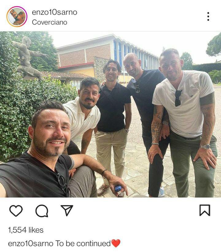 Immagine in evidenza: reunion rossonera in quel di Coverciano - crediti foto: profilo ufficiale Instagram Vincenzo Sarno