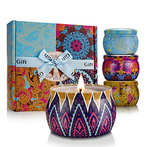 YINUO LIGHT Set di quattro candele profumate