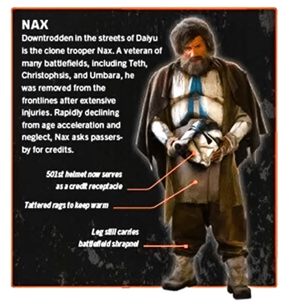 La scheda del clone Nax