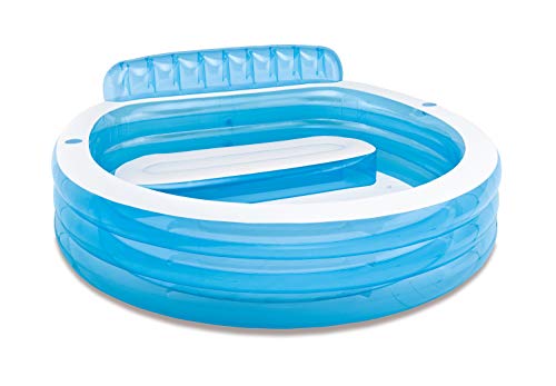 Intex piscina gonfiabile per tutta la famiglia, rotonda, con sedile gonfiabile
