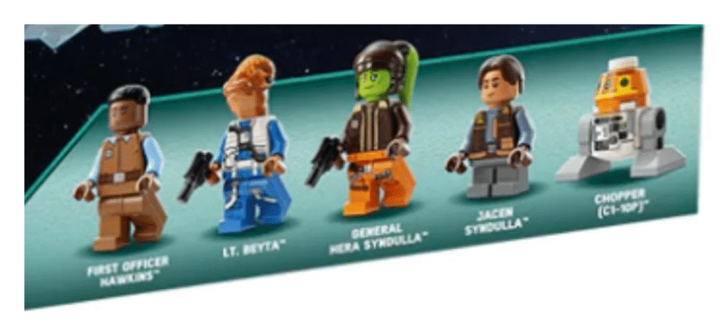 Le minifigure del set
