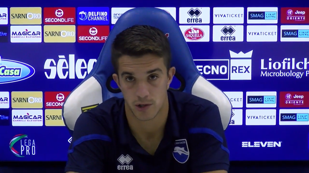 Immagine in evidenza: Aristidi Kolaj - crediti foto: canale ufficiale YouTube Pescara Calcio Official Web TV (frame da video)