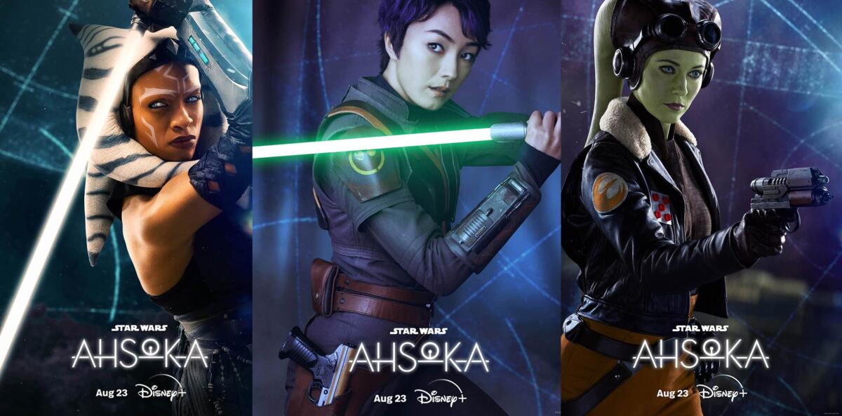 Ahsoka: anticipata l'uscita dei primi due episodi e non solo! - I poster delle protagoniste