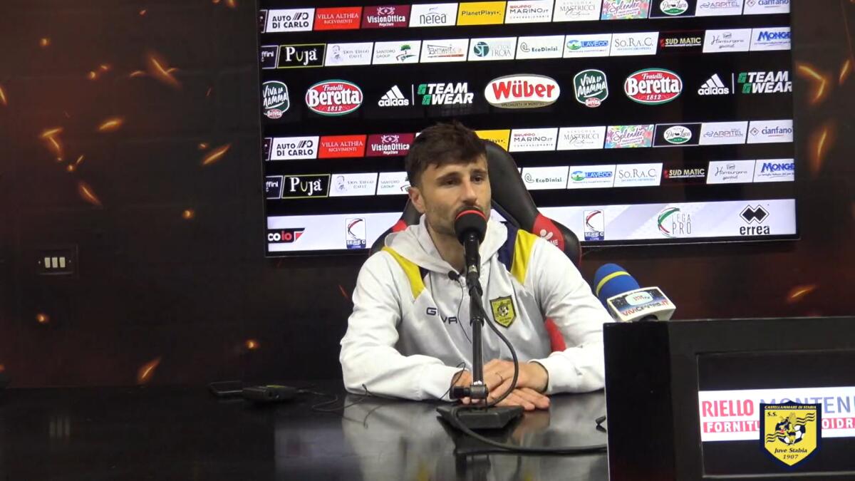 Foggia, idea Gerbo se parte Di Noia - Immagine in evidenza: Alberto Gerbo - crediti foto: canale ufficiale YouTube Juve Stabia (frame da video)