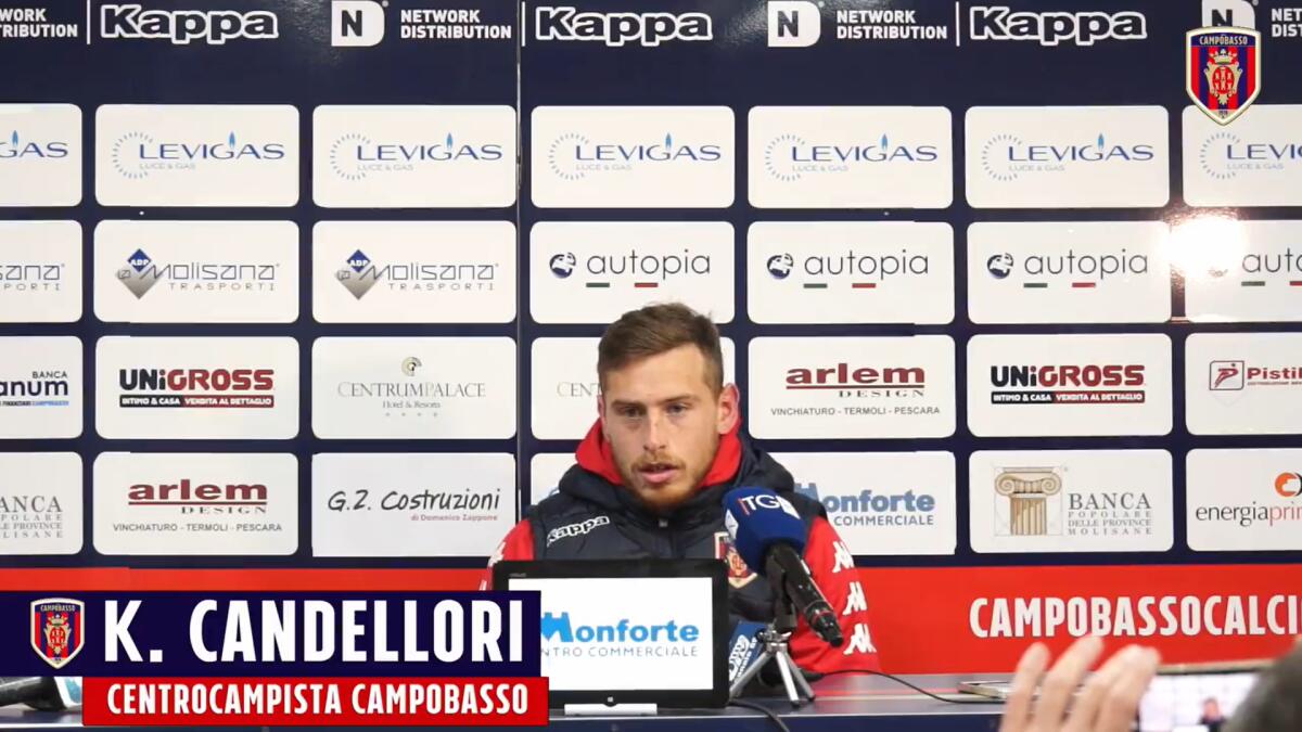 Calciomercato Foggia, niente Candellori: ecco dove va - Immagine in evidenza: Kevin Candellori - crediti foto: pagina ufficiale Facebook S.S. Campobasso Calcio (frame da video)