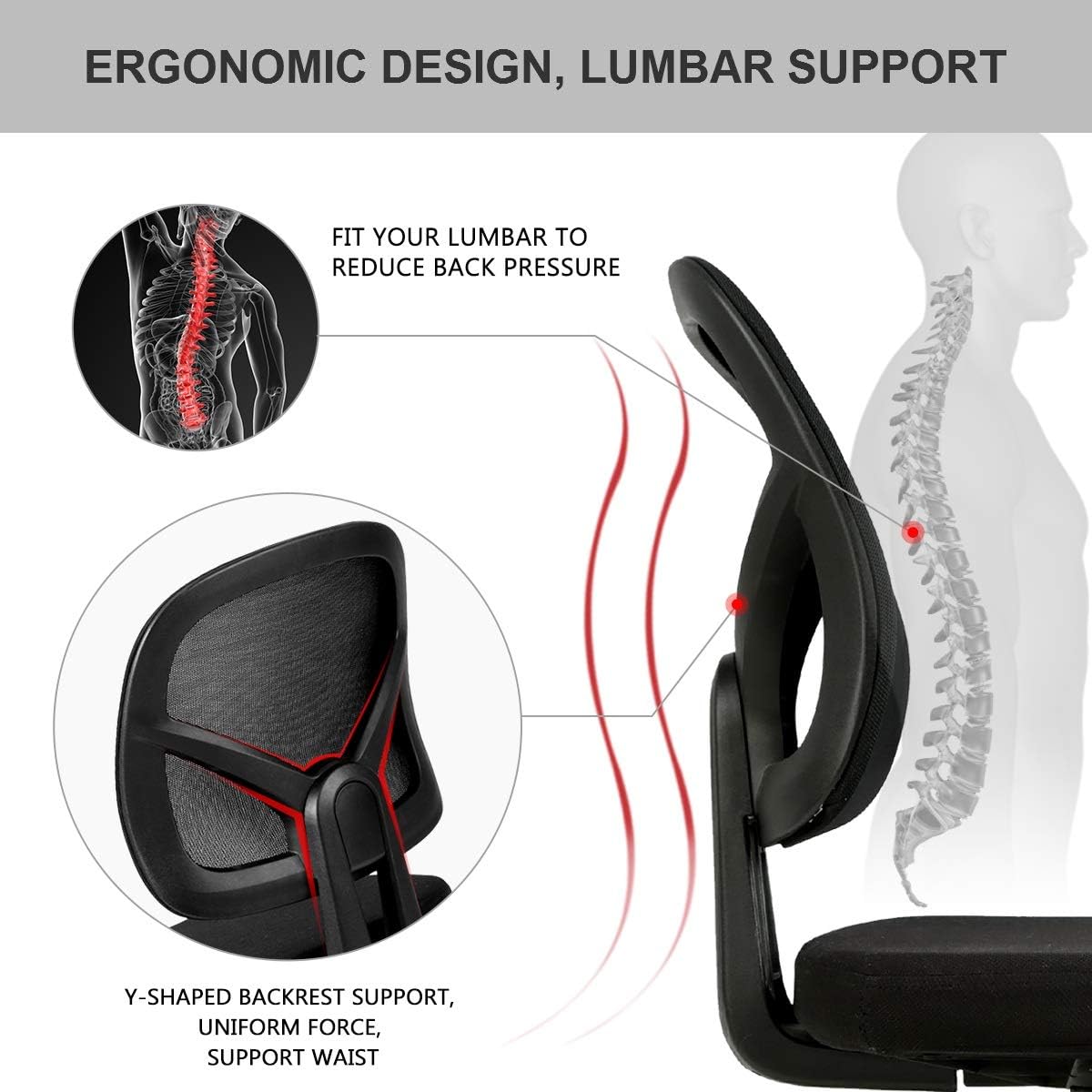 Sedie da ufficio ergonomiche