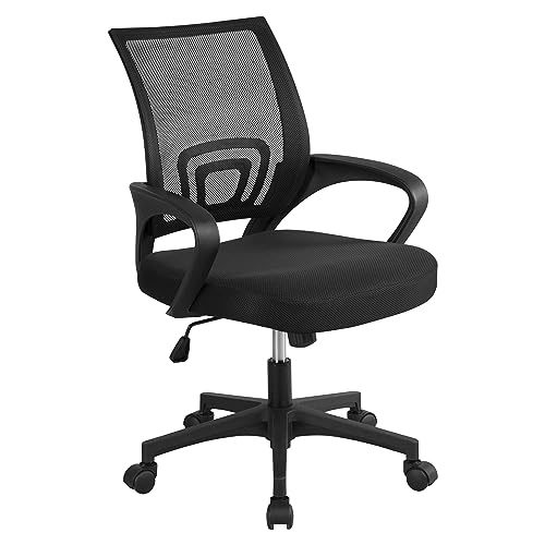 Yaheetech, sedia da ufficio ergonomica con rotelle