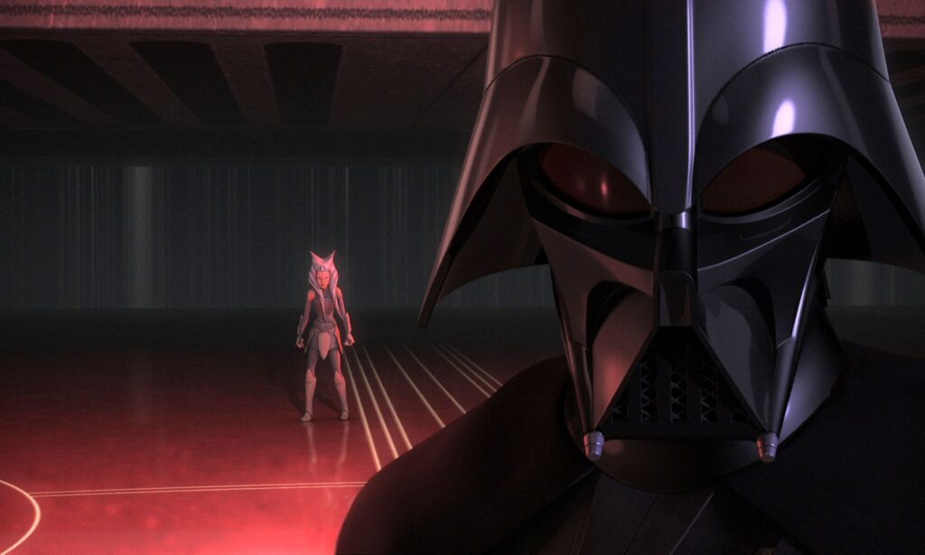 Ahsoka affronta Vader su Malachor