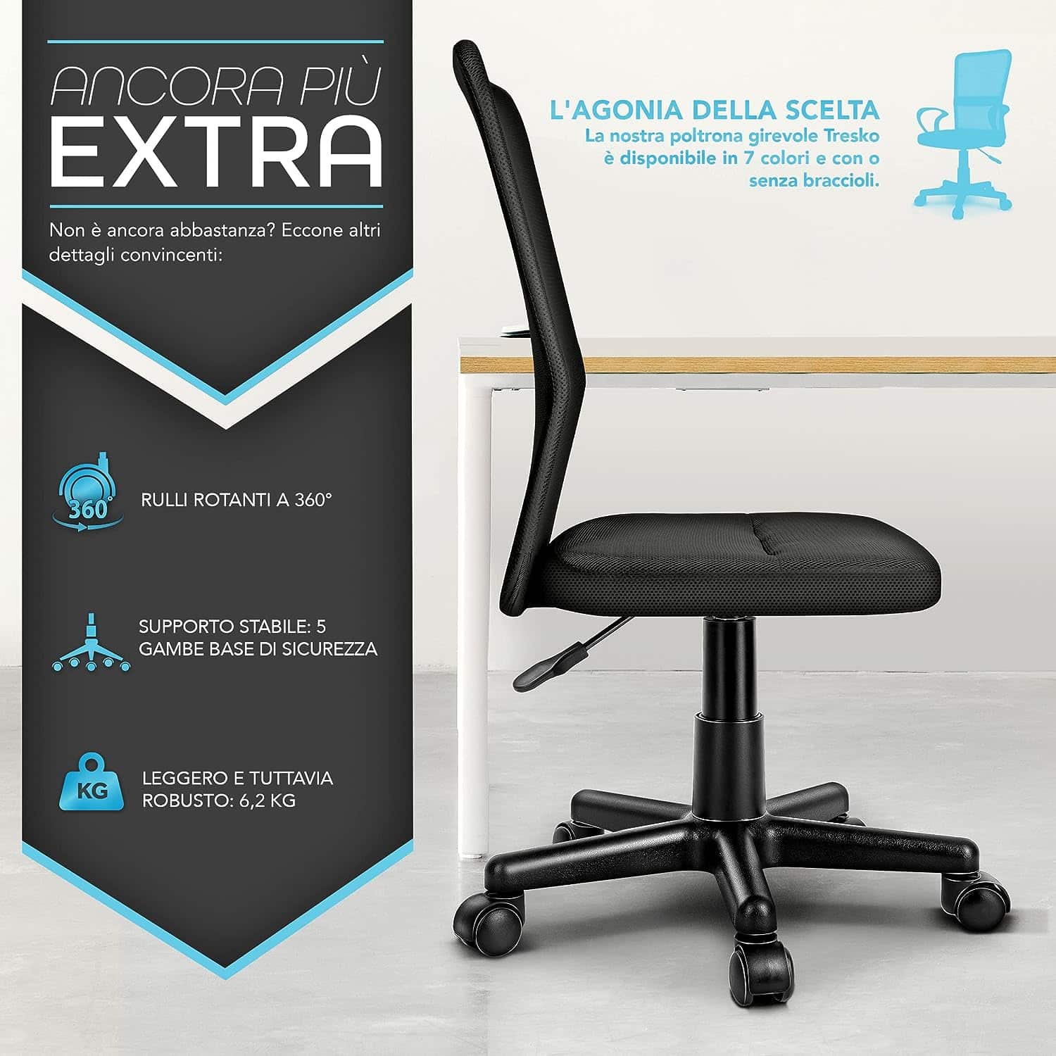 Sedie da ufficio ergonomiche