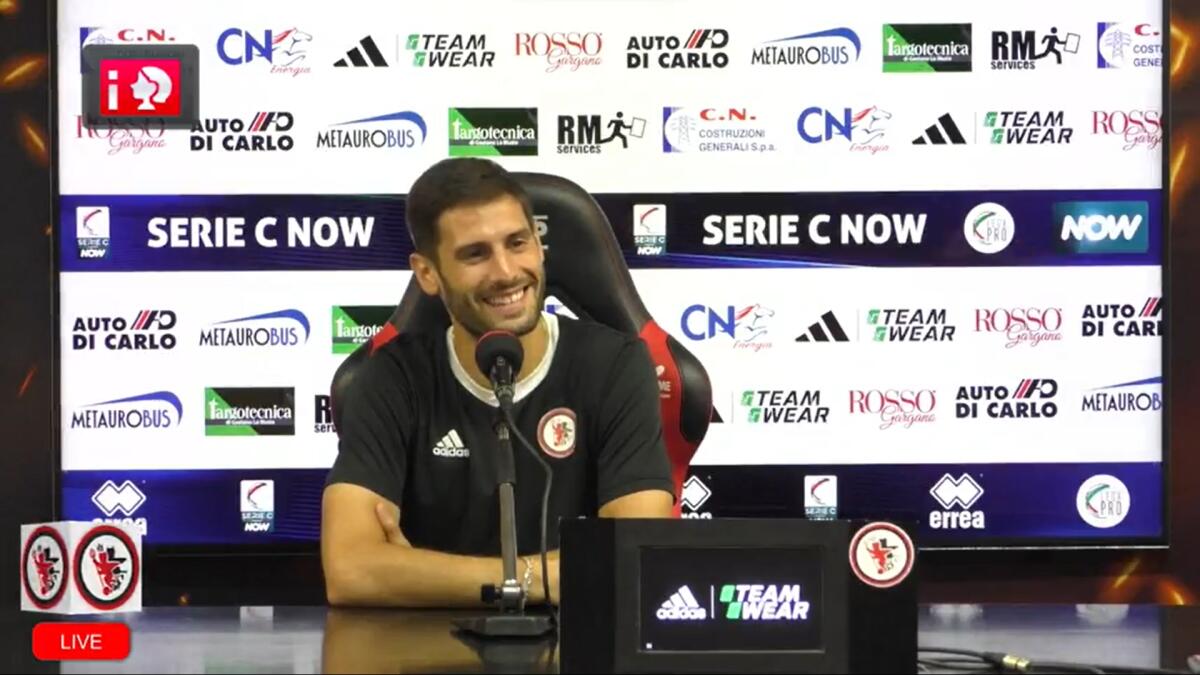 Foggia, Carillo: "Qui mi sento a casa. La squadra..." - Immagine in evidenza: Luigi Carillo, difensore del Calcio Foggia 1920 - crediti foto: pagina ufficiale Facebook Calcio Foggia 1920 (frame da video)
