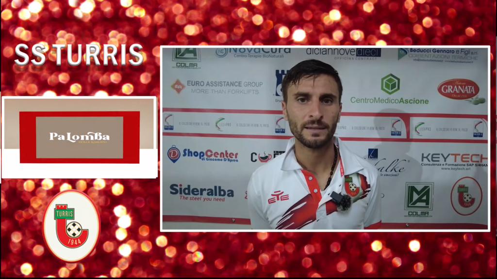 Immagine in evidenza: Luca Giannone, attaccante della Turris - crediti foto: canale ufficiale YouTube SS Turris TV Web (frame da video)