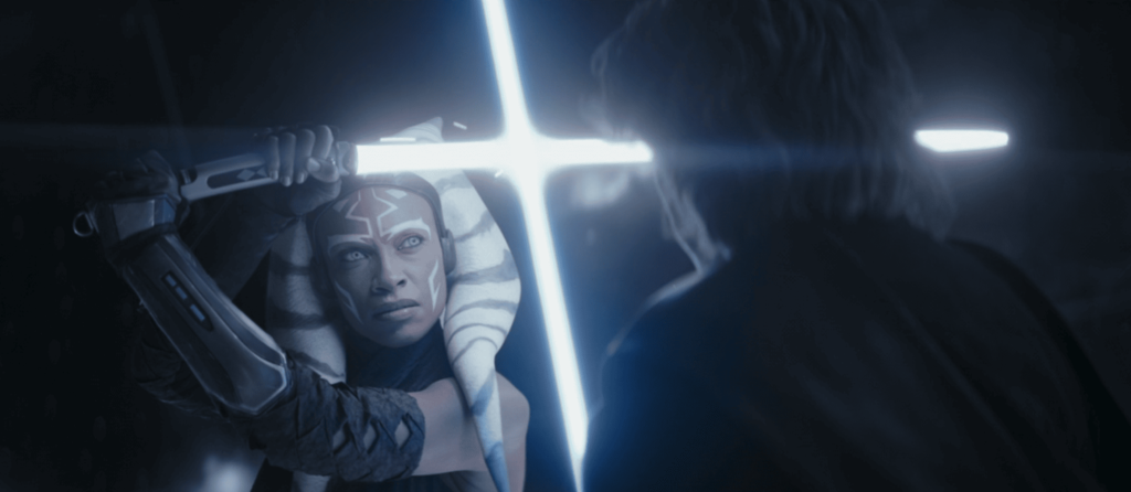 Ahsoka e Anakin si  confrontano