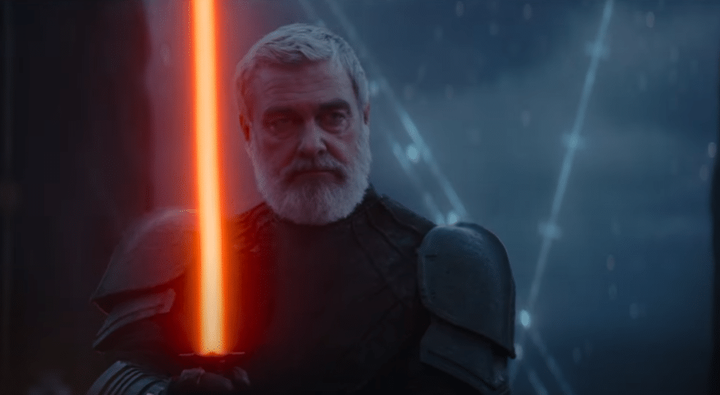 Baylan con la sua particolare spada laser