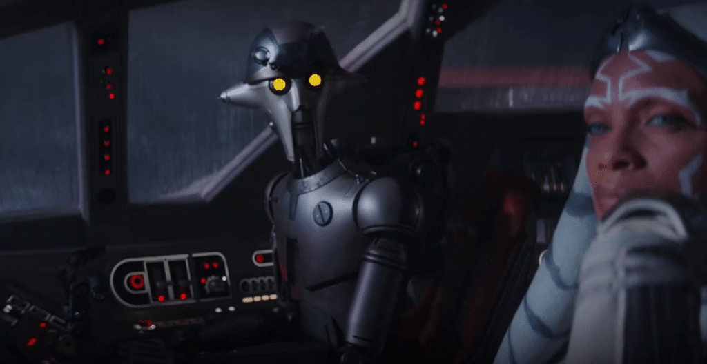 Huyang e Ahsoka all'interno del purrgil ultra
