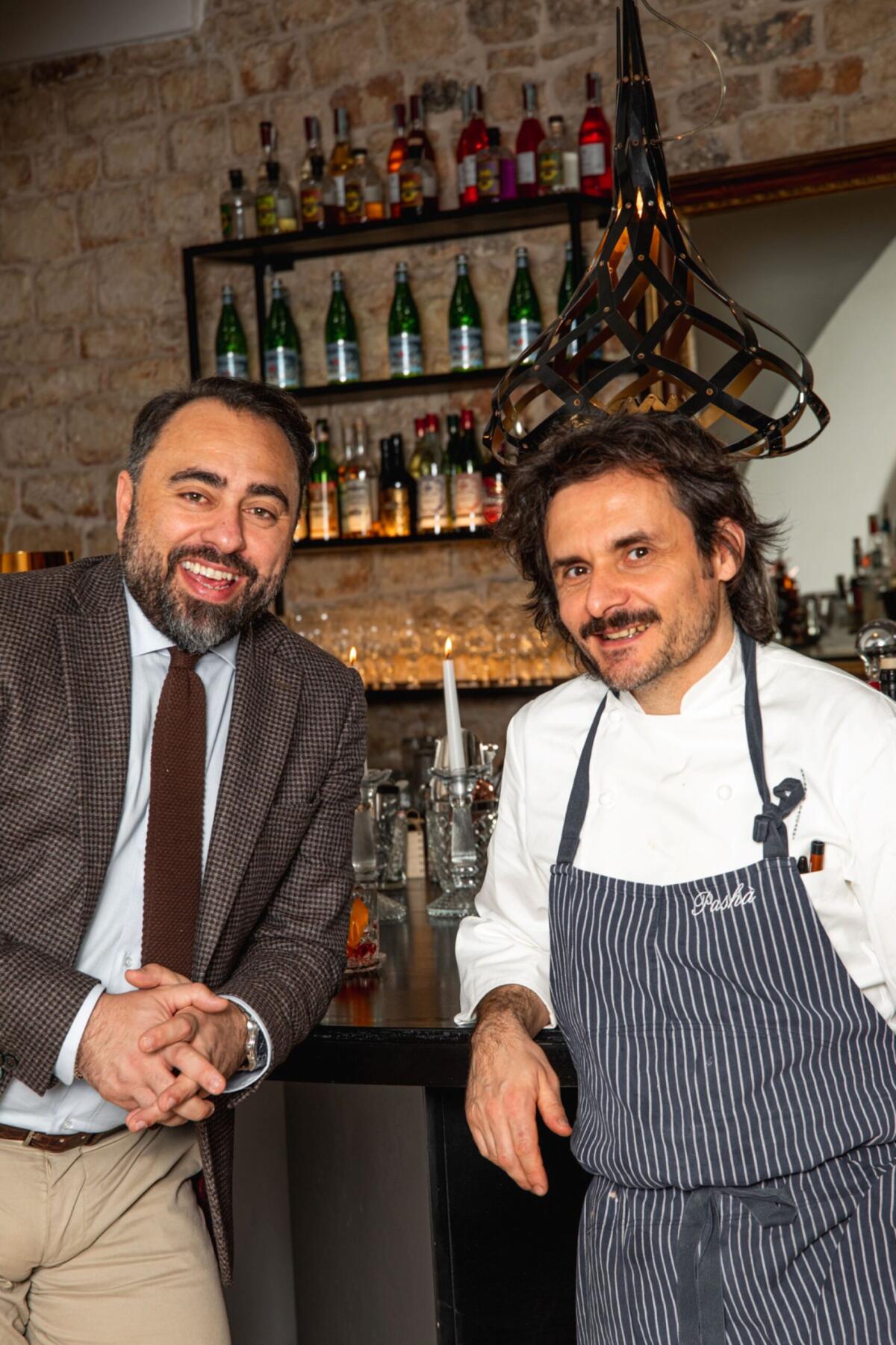 Il Pashà di Conversano, primo ristorante pugliese con le Tre Forchette del Gambero Rosso - Antonello Magistà e Antonio Zaccardi