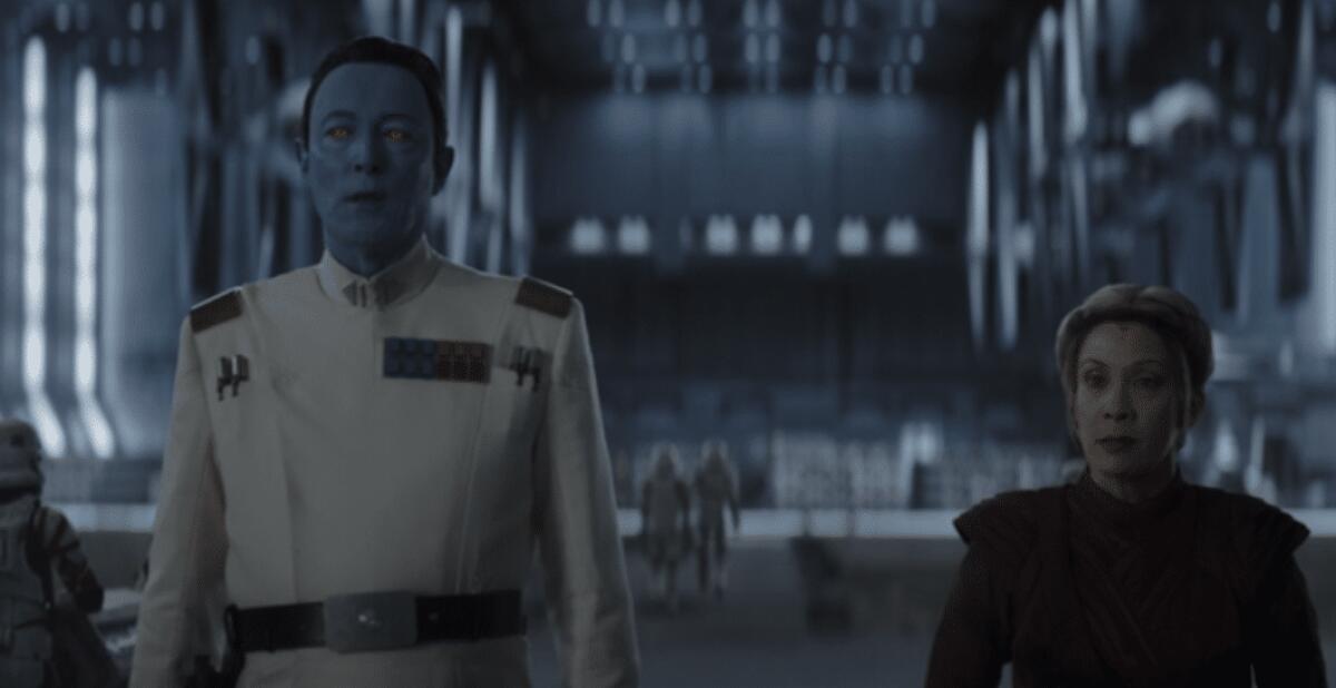 Ahsoka: quali sono i piani del Grand'ammiraglio Thrawn nella serie? - Thrawn e Morgan Elsbeth
