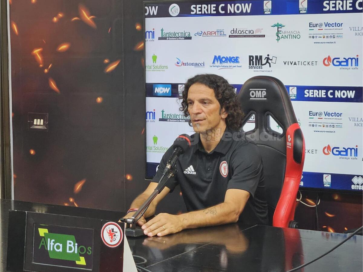 Foggia, Cudini: "Non dovevamo prendere due gol così" - Immagine in evidenza: mister Mirko Cudini - crediti: foto di Mario Mescia/lagoleada.it (RIPRODUZIONE VIETATA)