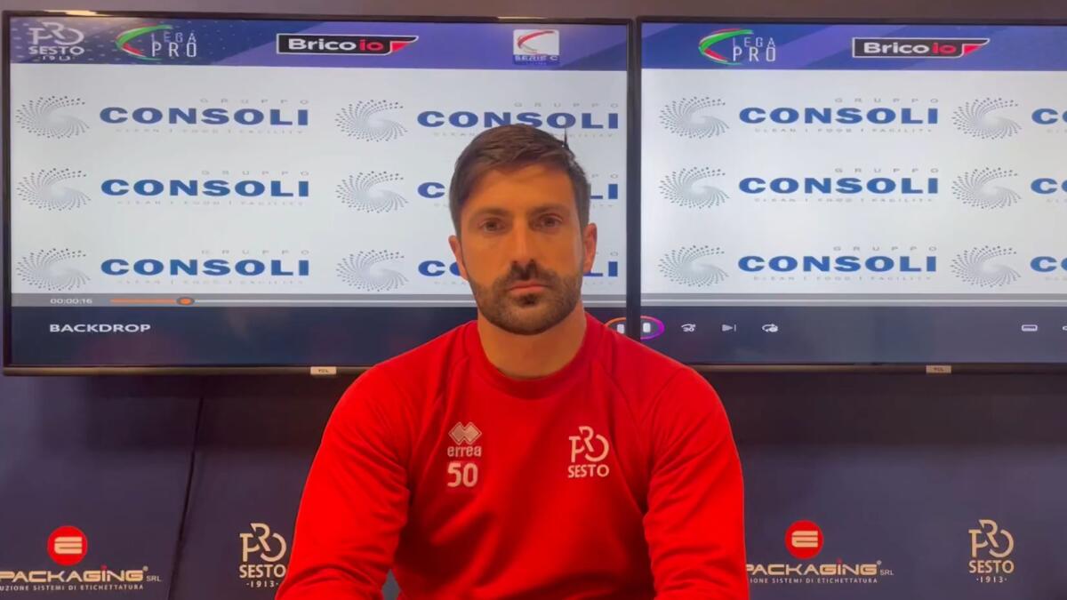Benevento, Andreoletti: "Foggia? Sfida tosta. Teniamo..." - Immagine in evidenza: il tecnico del Benevento, Matteo Andreoletti, ai tempi della Pro Sesto - crediti foto: pagina ufficiale Facebook Pro Sesto 1913 (frame da video)
