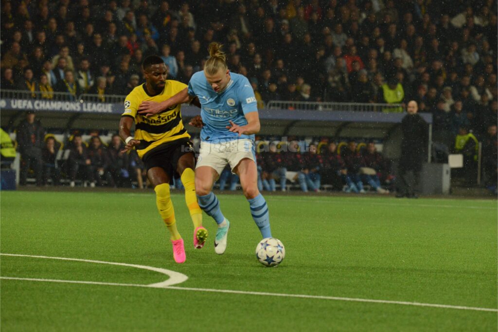 Haaland durante Young Boys-Manchester CityCopyright | Foto di Pasquale Golia per lagoleada.it (RIPRODUZIONE VIETATA)