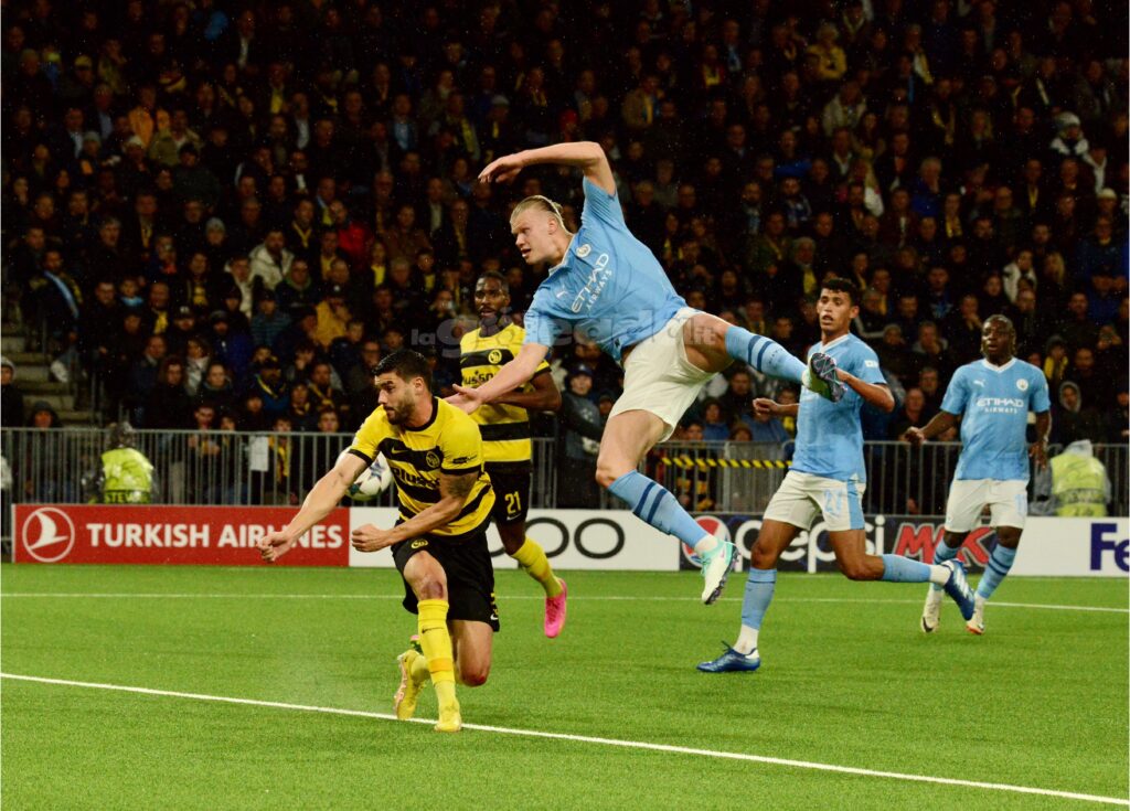 Haaland durante Young Boys-Manchester CityCopyright | Foto di Pasquale Golia per lagoleada.it (RIPRODUZIONE VIETATA)