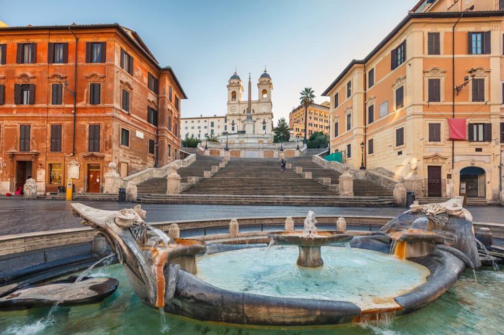 Spanish Steps at morning, Rome, Italy