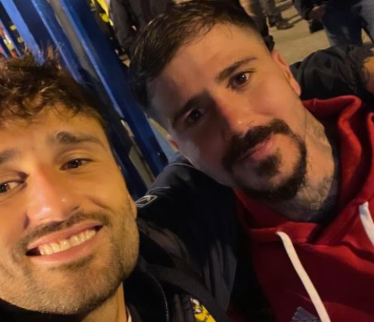Foggia, Gerbo e Vacca protagonisti di un selfie amarcord - Immagine in evidenza: il selfie ritraente Alberto Gerbo e Antonio Junior Vacca - crediti foto: profilo ufficiale Instagram Alberto Gerbo (screenshot dalle Instagram Stories)