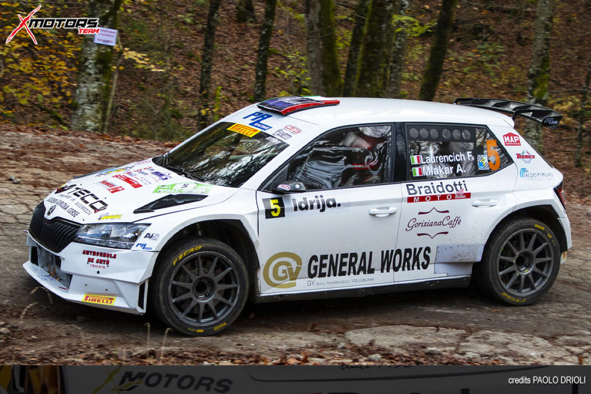 Laurencich ai piedi del podio dell'Idrija - 