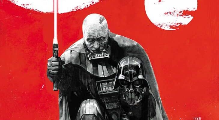 Parte della copertina del primo numero di Darth Vader: Black, White and Red