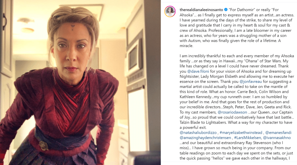 Il bellissimo post di Diana Lee Inosanto