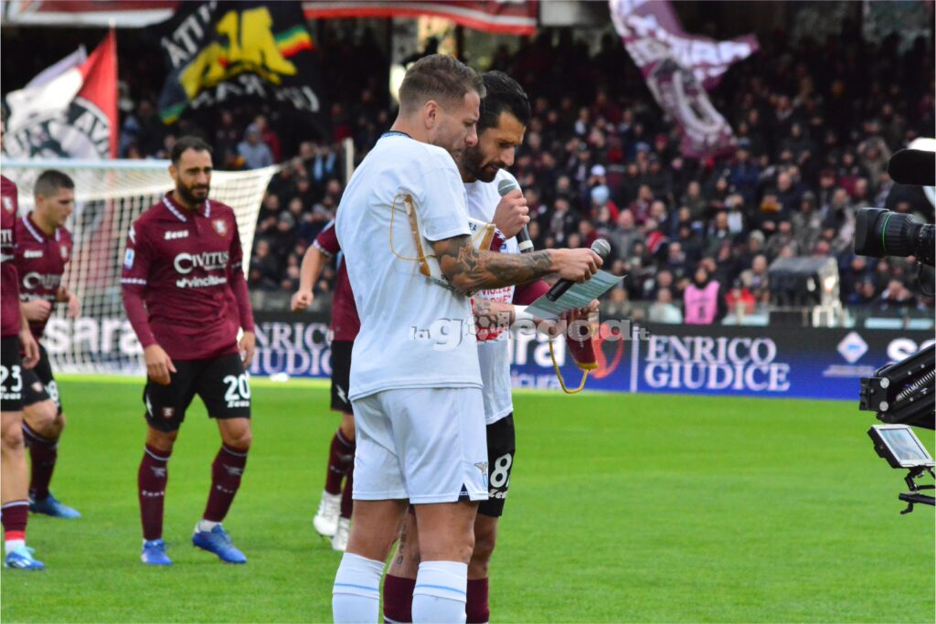 Immobile e Candreva prima di Salernitana-Lazio, foto di Pasquale Golia per lagoleada.it (riproduzione riservata)