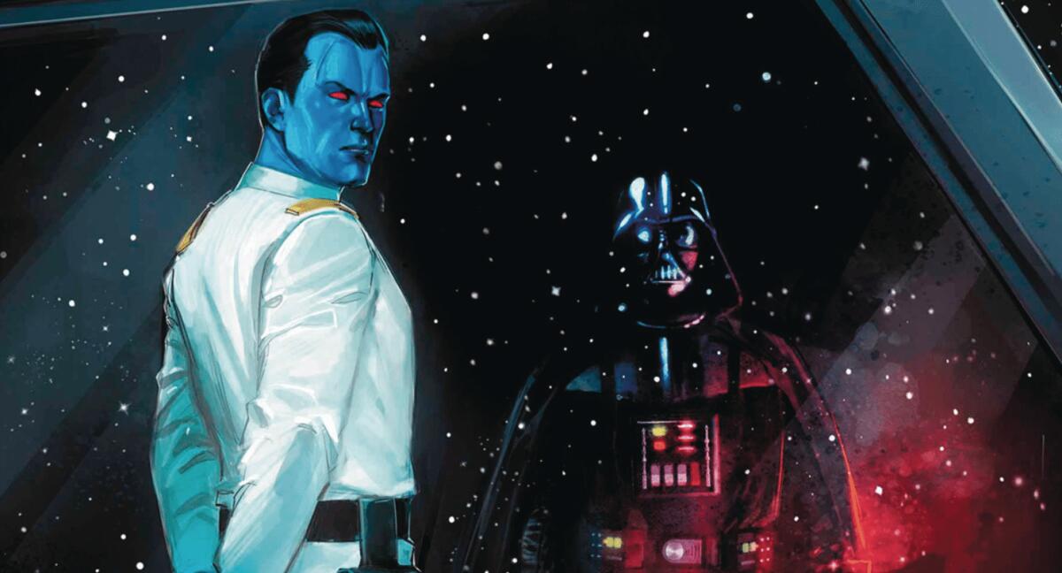 Thrawn: Alleanze, l'anteprima ci svela molte chicche inedite! - Thrawn e Vader sulla copertina dell'adattamento a fumetti di Alleanze