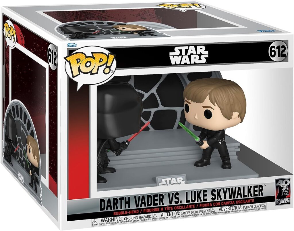 Funko Pop del duello tra Vader e Luke in Episodio VI