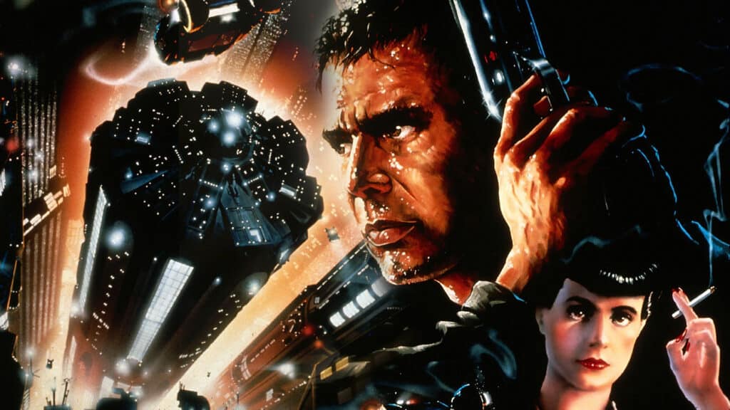 Dettaglio del poster di Blade Runner (1982), regia di Ridley Scott.