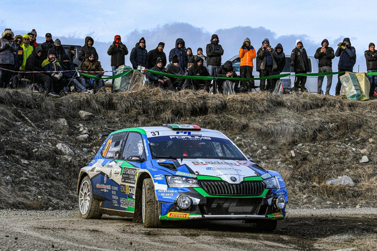 Laurencich-Mlakar felici all'arrivo del Rallye Monte-Carlo - 