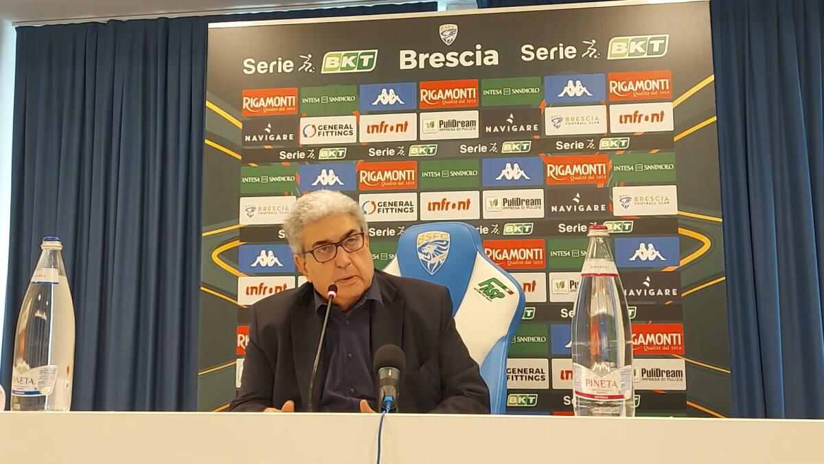Perinetti: "Momento particolare a Foggia? Si compatterà perché..." - Immagine in evidenza: Giorgio Perinetti - crediti foto: canale ufficiale YouTube Brescia Calcio (frame da video)
