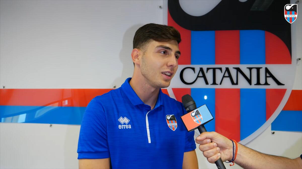 Catania, Lucarelli: "Bočić? Per lui valutiamo..." - Immagine in evidenza: Miloš Bočić - crediti foto: canale ufficiale YouTube Catania FC (frame da video)