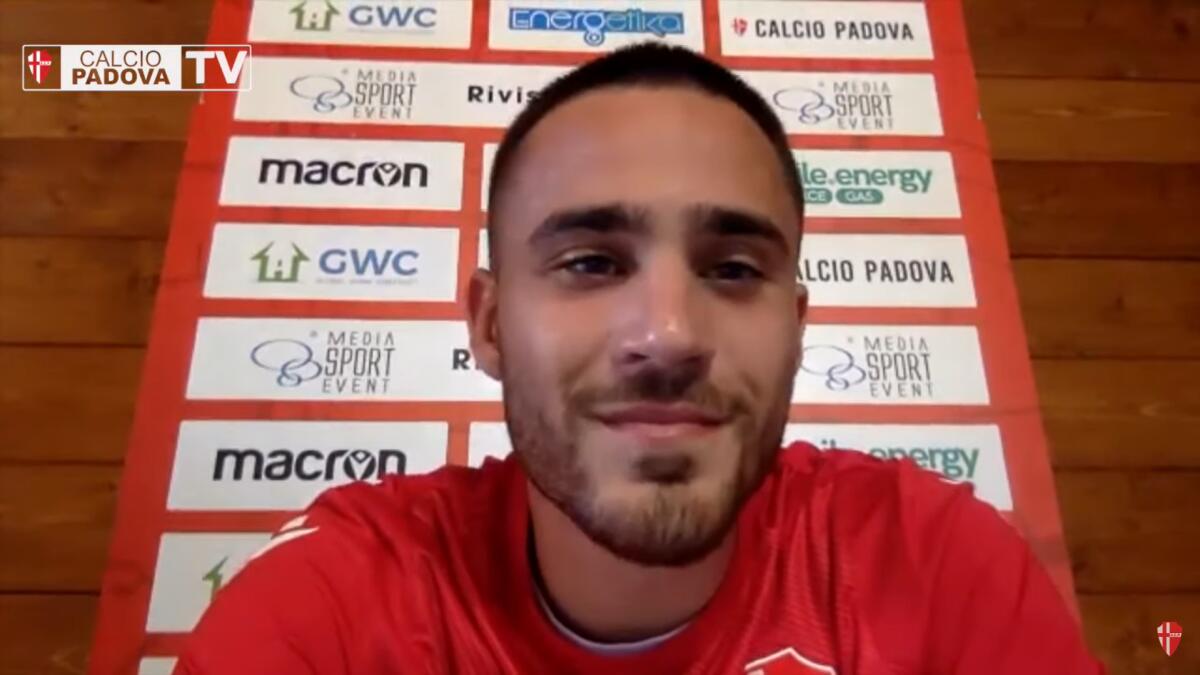 Foggia, si chiude per Gagliano. Entro domani... - Immagine in evidenza: Luca Gagliano - crediti foto: canale ufficiale YouTube Padova Calcio (frame da video)