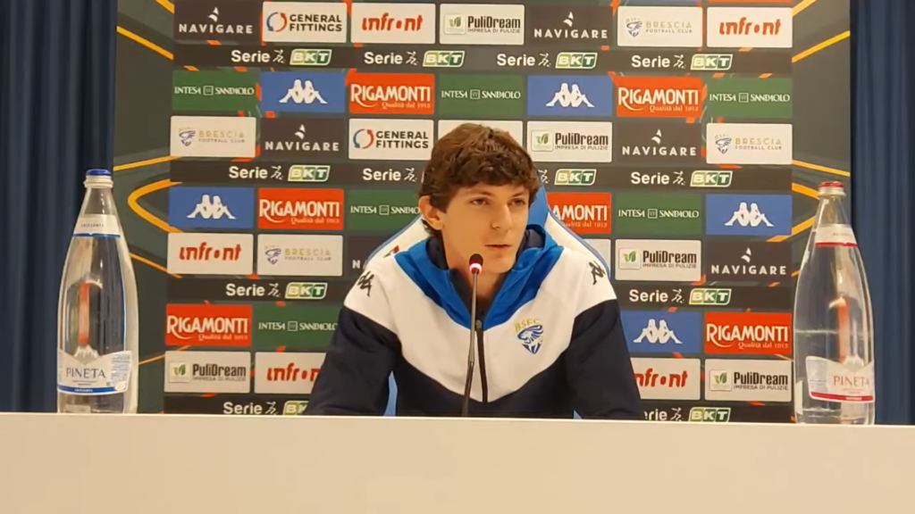 Immagine in evidenza: Lorenzo Andreoli - crediti foto: canale ufficiale YouTube Brescia Calcio (frame da video)
