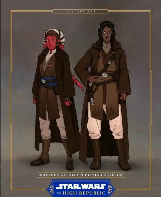 Matty e Oliviah nelle concept art ufficiali