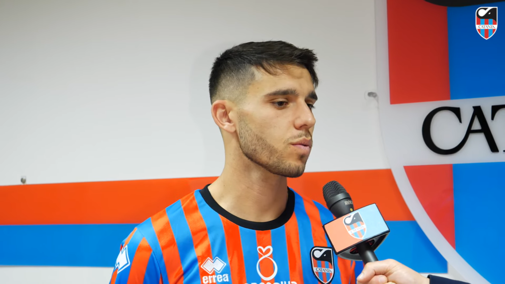 Immagine in evidenza: Emanuele Cicerelli - crediti foto: canale ufficiale YouTube Catania FC (frame da video)