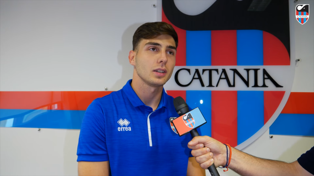Immagine in evidenza: Miloš Bočić - crediti foto: canale ufficiale YouTube Catania FC (frame da video)