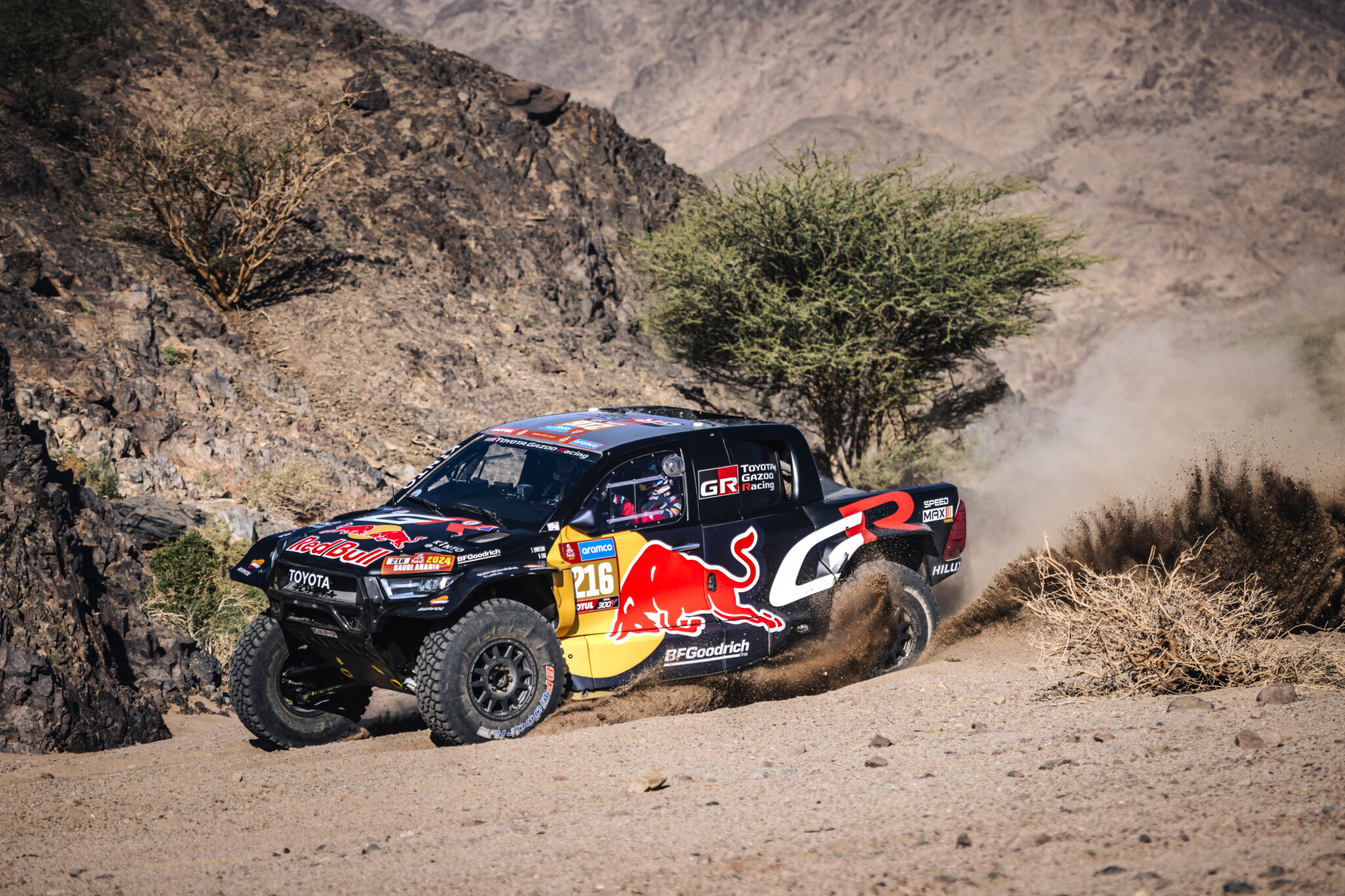 Quintero in azione con Toyota nei test pre Dakar (Marcelo Maragni / Red Bull Content Pool)
