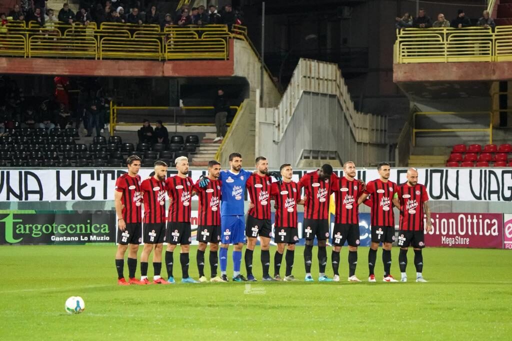 La formazione del Foggia durante Foggia-Avellino, crediti: Mario Marino/Riproduzione Riservata