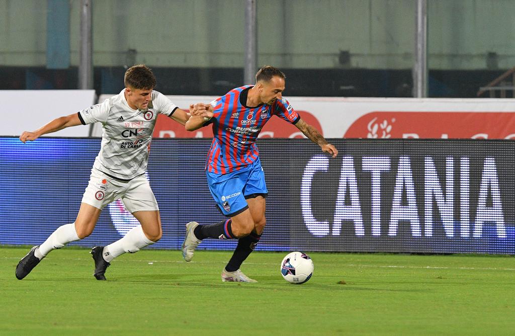 Immagine in evidenza: uno scatto di Catania-Foggia (Serie C - girone C 2023/24) - crediti: foto di Calcio Foggia 1920/Federico Antonellis